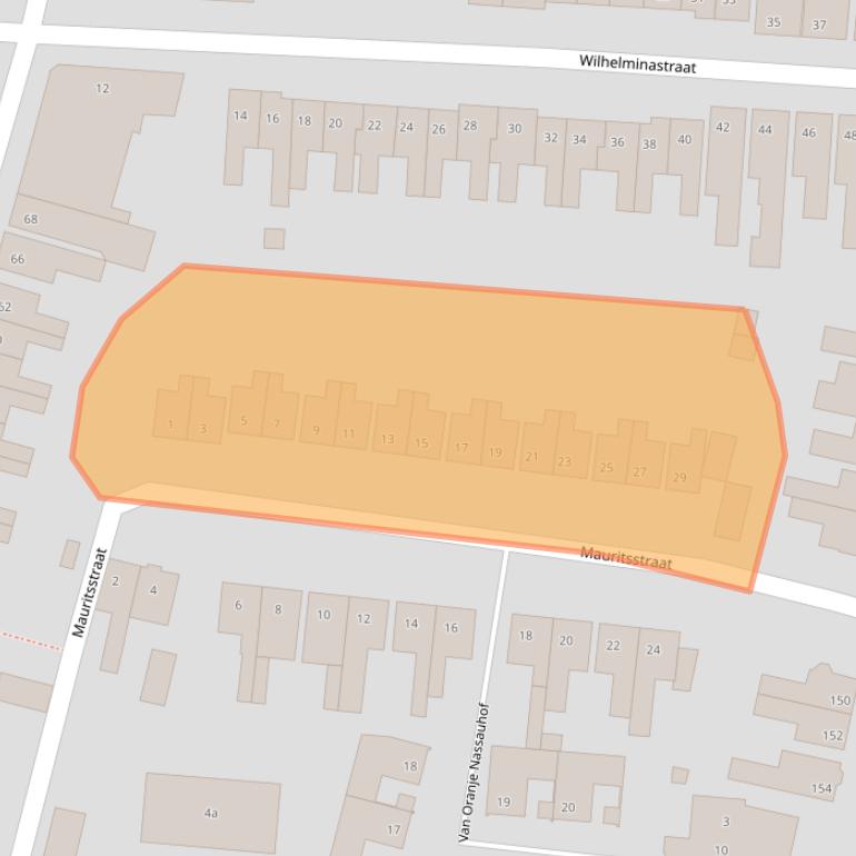 Kaart van postcodegebied 4701GA.