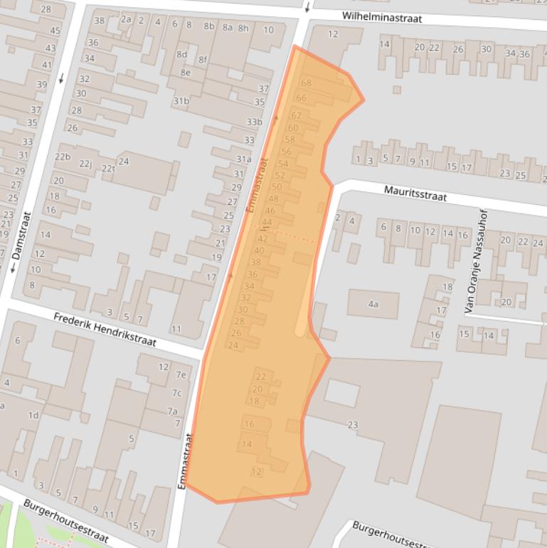 Kaart van postcodegebied 4701GG.