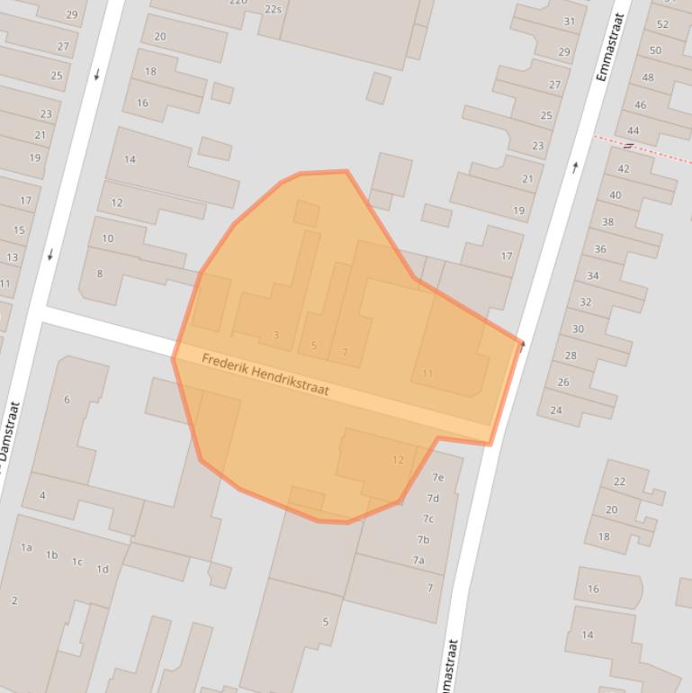 Kaart van postcodegebied 4701GJ.