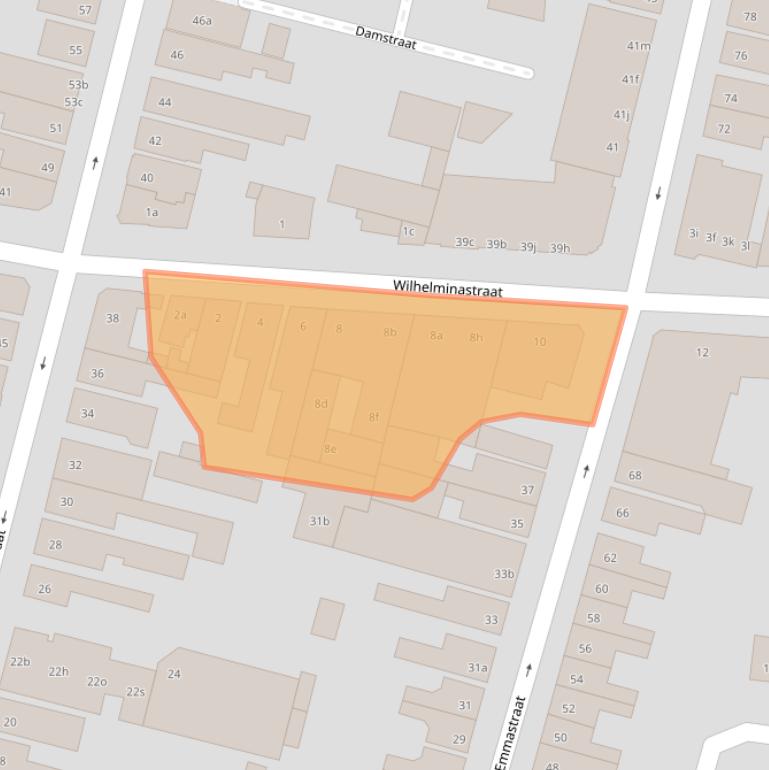 Kaart van postcodegebied 4701GW.