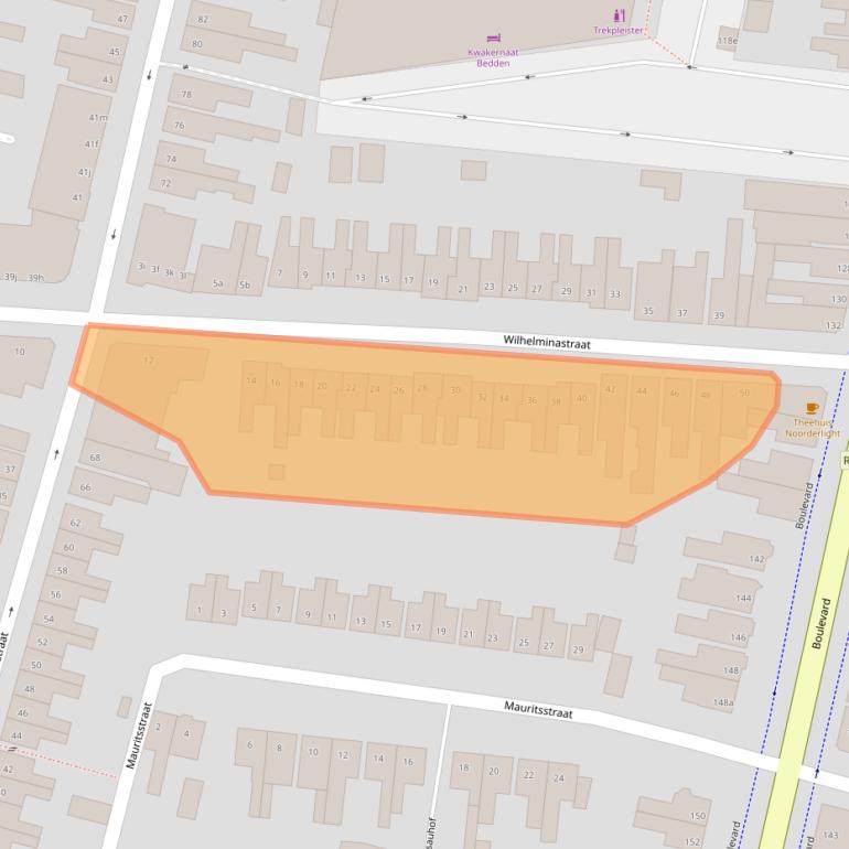 Kaart van postcodegebied 4701GX.