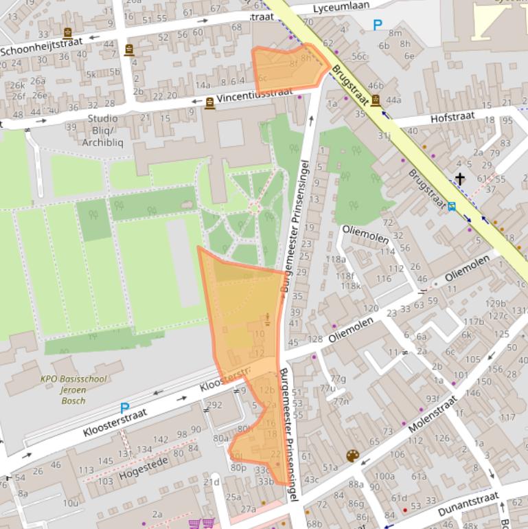 Kaart van postcodegebied 4701HM.