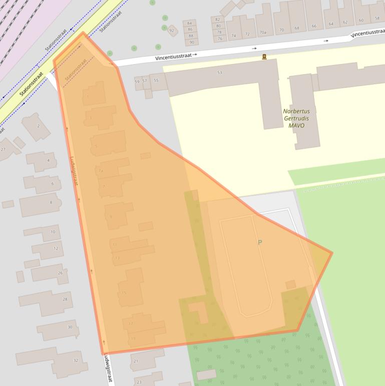 Kaart van postcodegebied 4701ND.