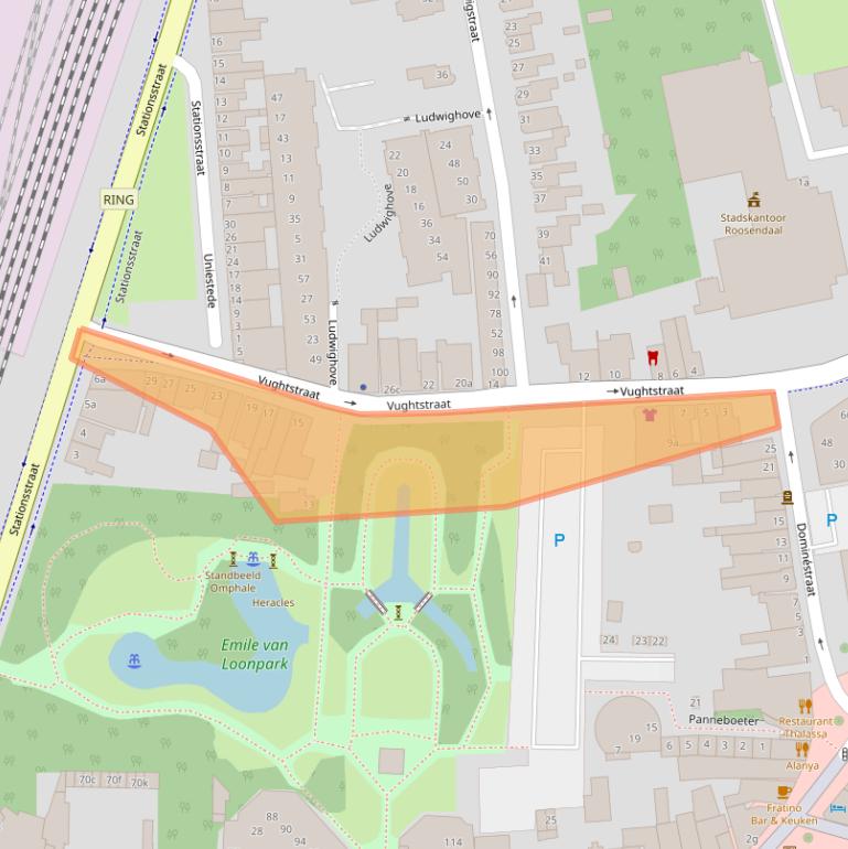 Kaart van postcodegebied 4701NJ.