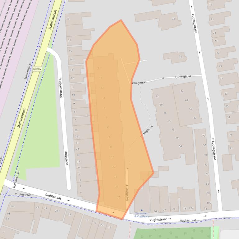 Kaart van postcodegebied 4701NN.