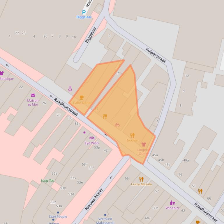 Kaart van postcodegebied 4701PL.