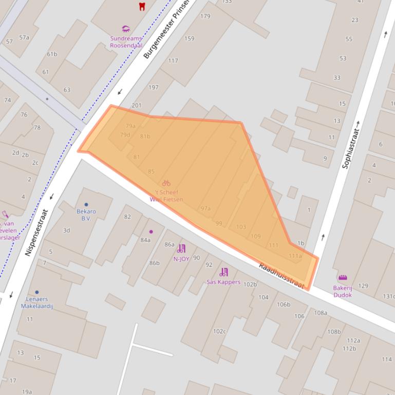 Kaart van postcodegebied 4701PN.