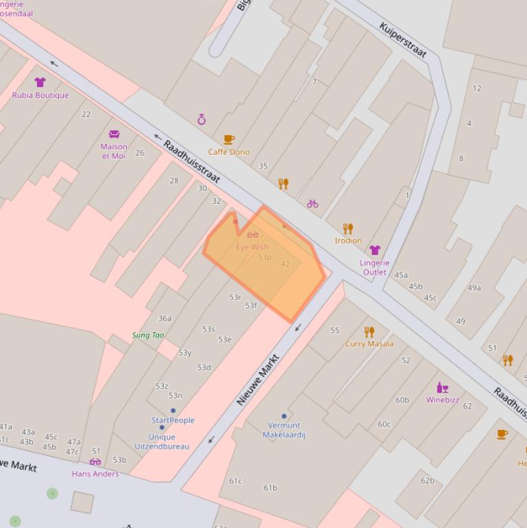 Kaart van postcodegebied 4701PT.