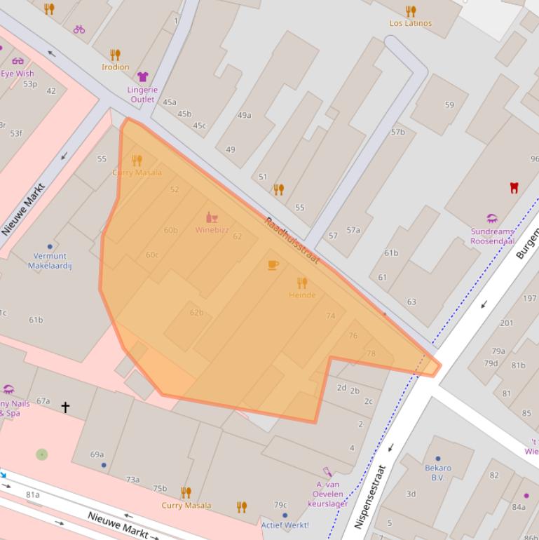 Kaart van postcodegebied 4701PV.