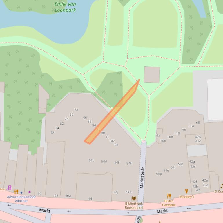 Kaart van postcodegebied 4701PX.