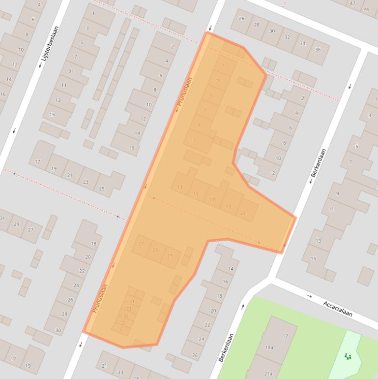 Kaart van postcodegebied 4702AL.