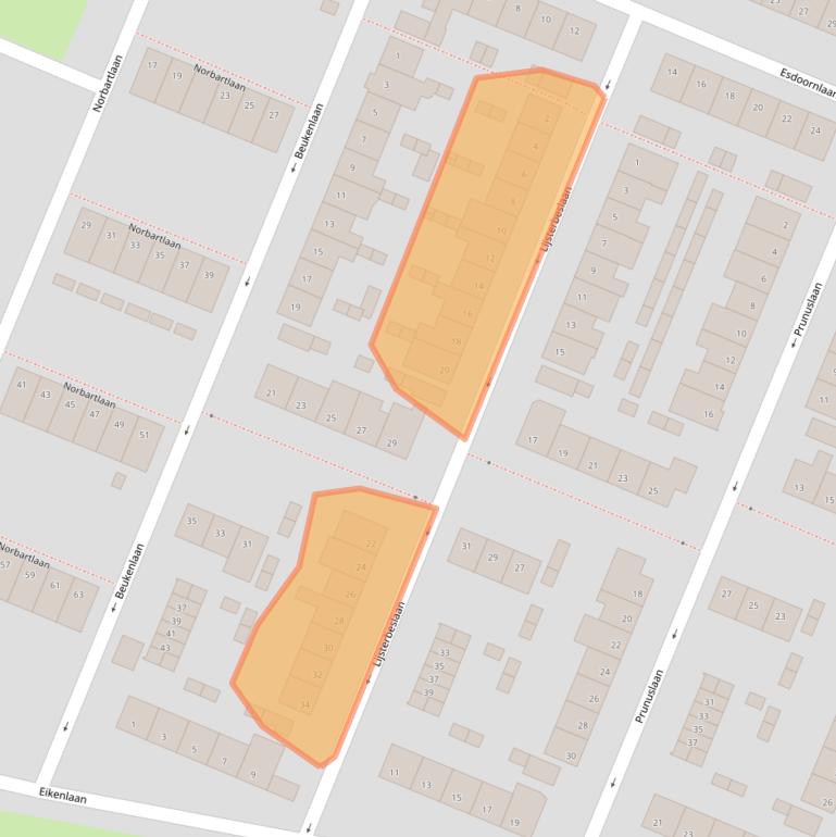 Kaart van postcodegebied 4702AP.