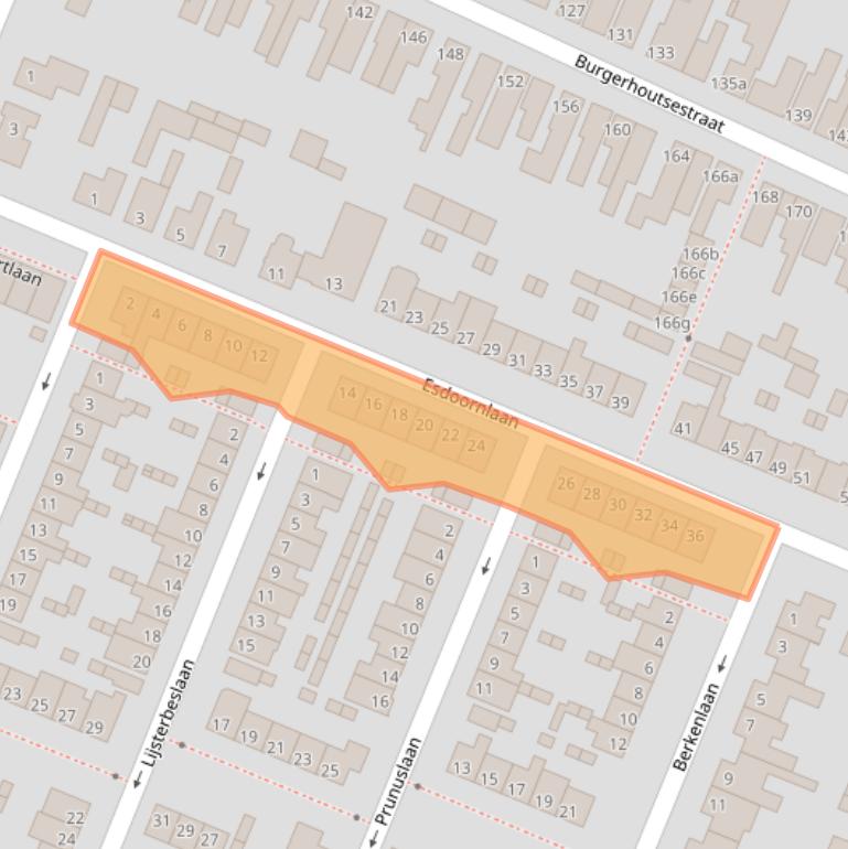 Kaart van postcodegebied 4702AT.