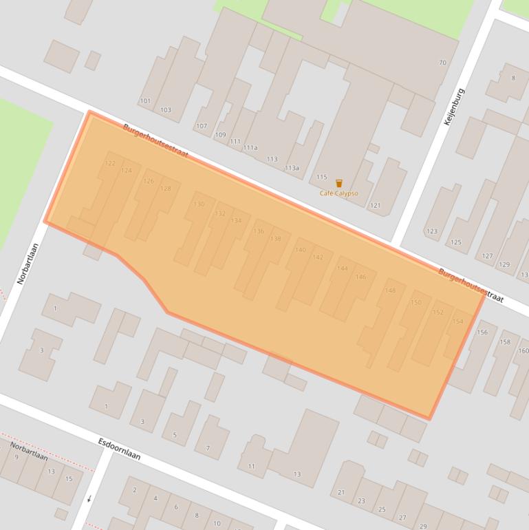 Kaart van postcodegebied 4702BH.