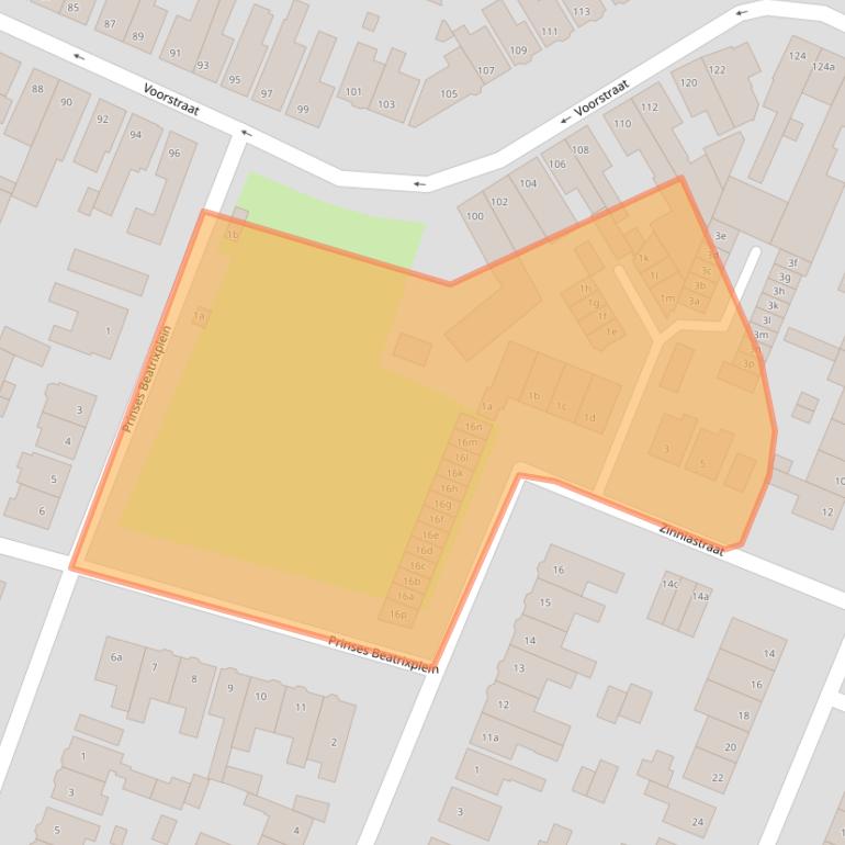 Kaart van postcodegebied 4702BX.