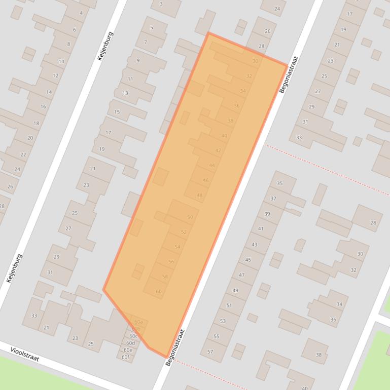 Kaart van postcodegebied 4702CD.