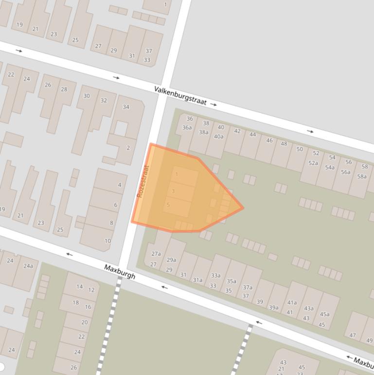 Kaart van postcodegebied 4702CM.