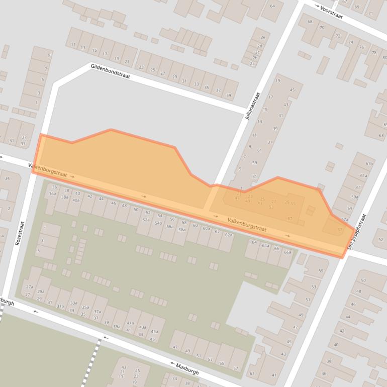 Kaart van postcodegebied 4702ED.