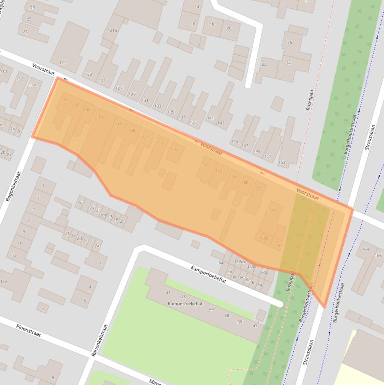Kaart van postcodegebied 4702EV.