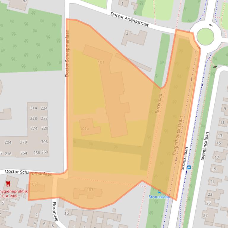 Kaart van postcodegebied 4702GW.