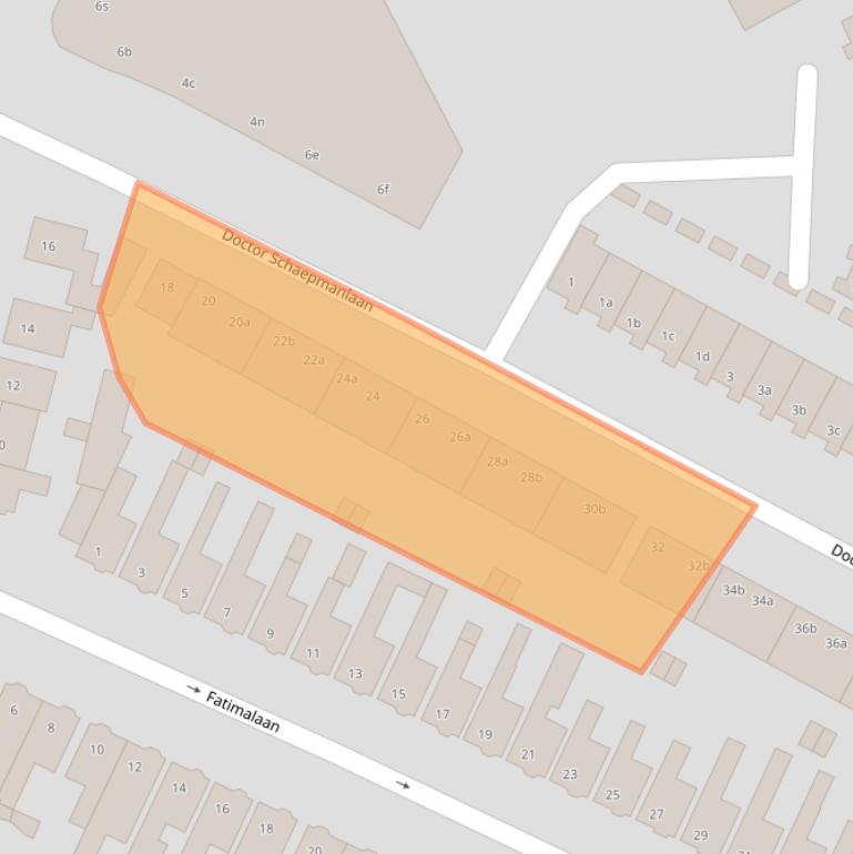 Kaart van postcodegebied 4702GX.