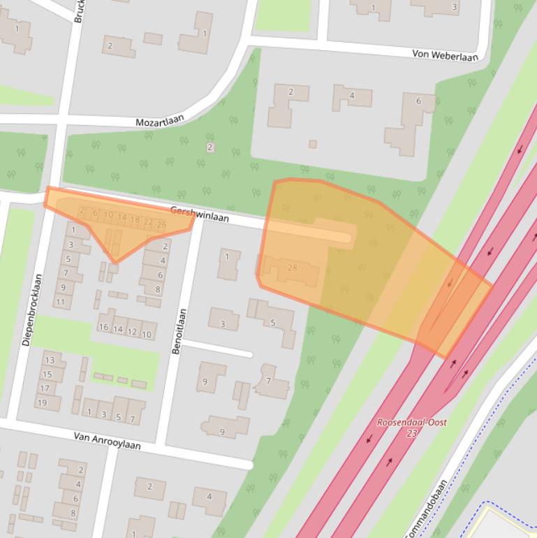 Kaart van postcodegebied 4702HD.