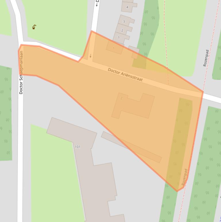 Kaart van postcodegebied 4702HP.