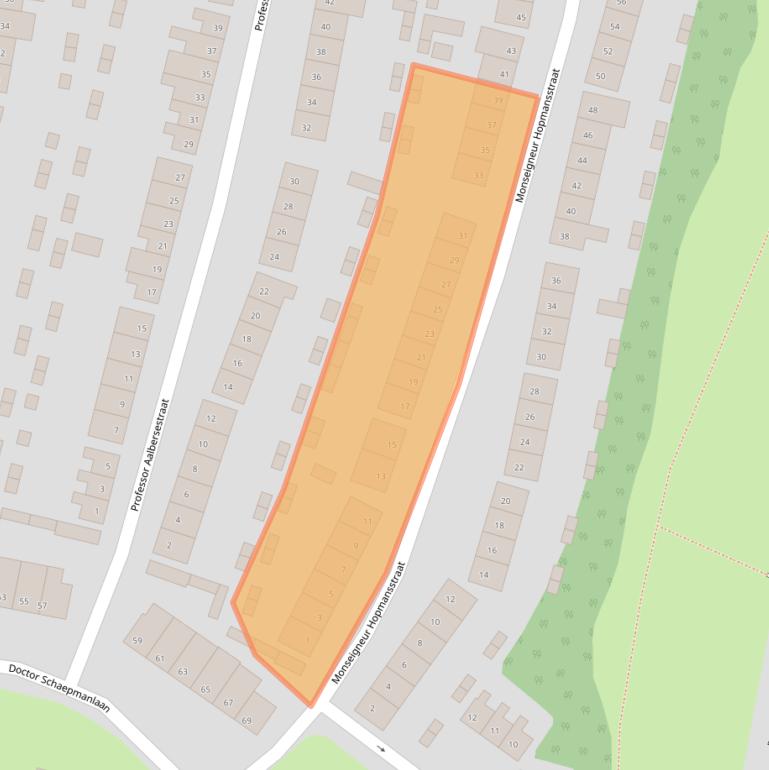 Kaart van postcodegebied 4702HS.