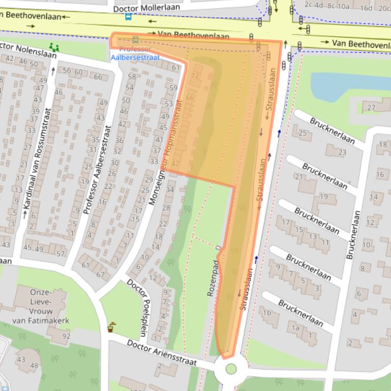 Kaart van postcodegebied 4702HW.