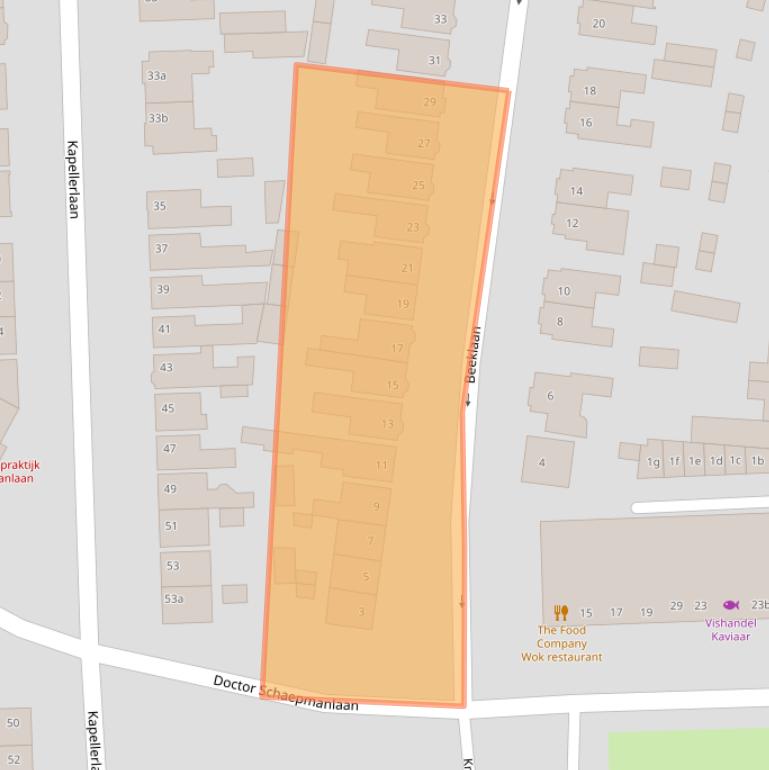 Kaart van postcodegebied 4702JJ.