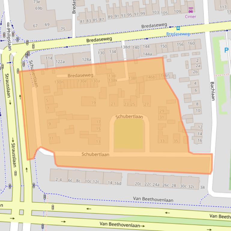 Kaart van postcodegebied 4702KA.