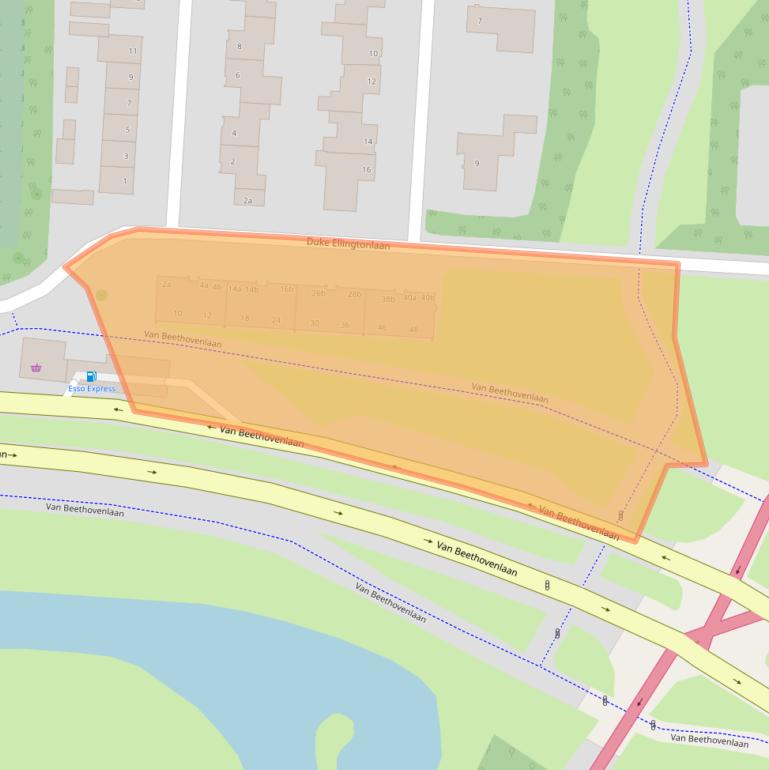 Kaart van postcodegebied 4702KH.