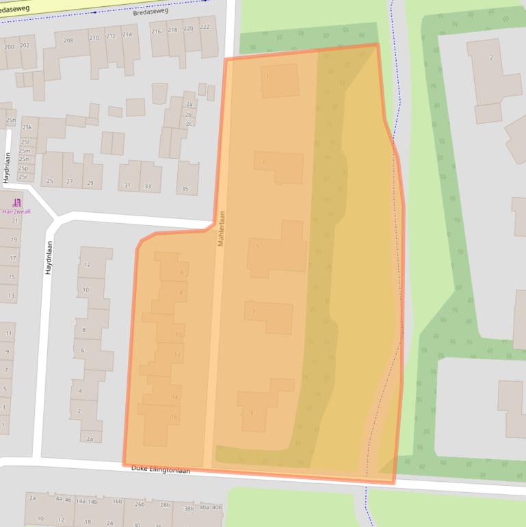 Kaart van postcodegebied 4702KK.