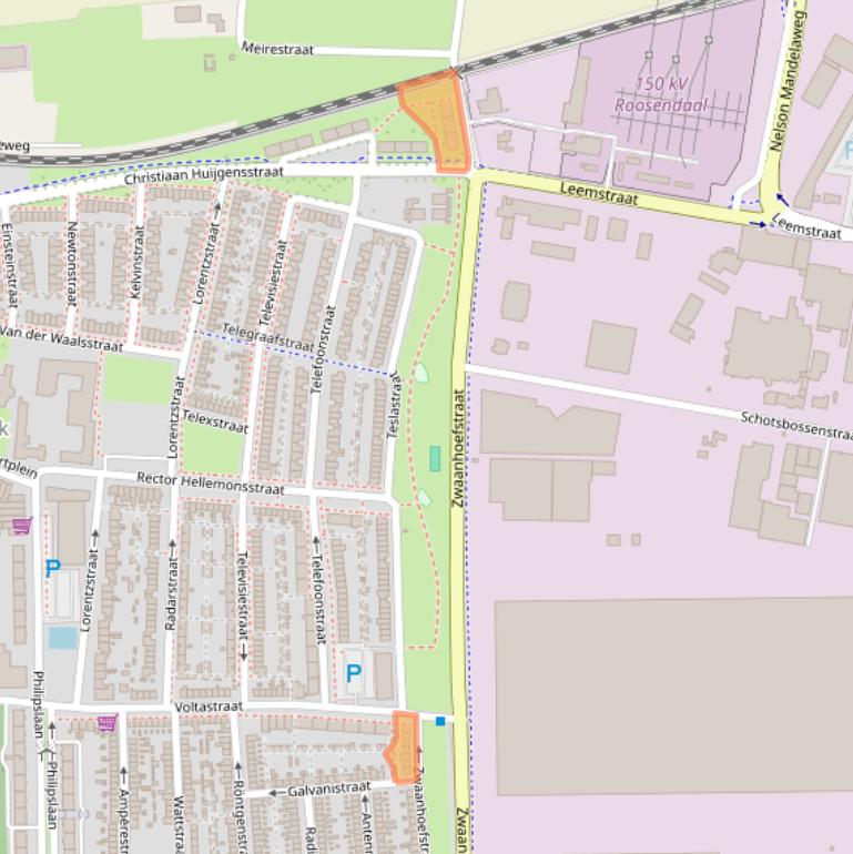 Kaart van postcodegebied 4702LB.