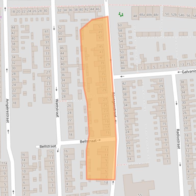 Kaart van postcodegebied 4702LL.
