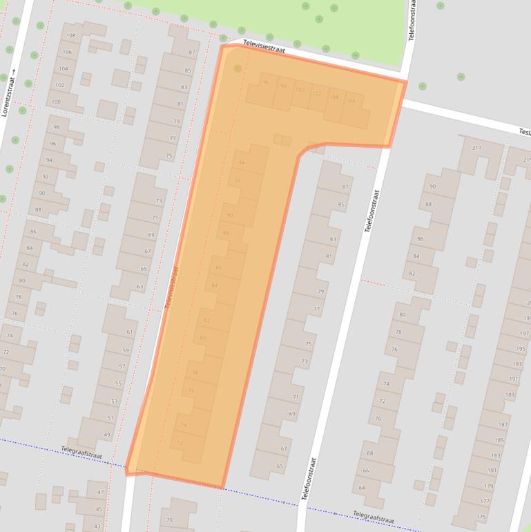 Kaart van postcodegebied 4702PX.