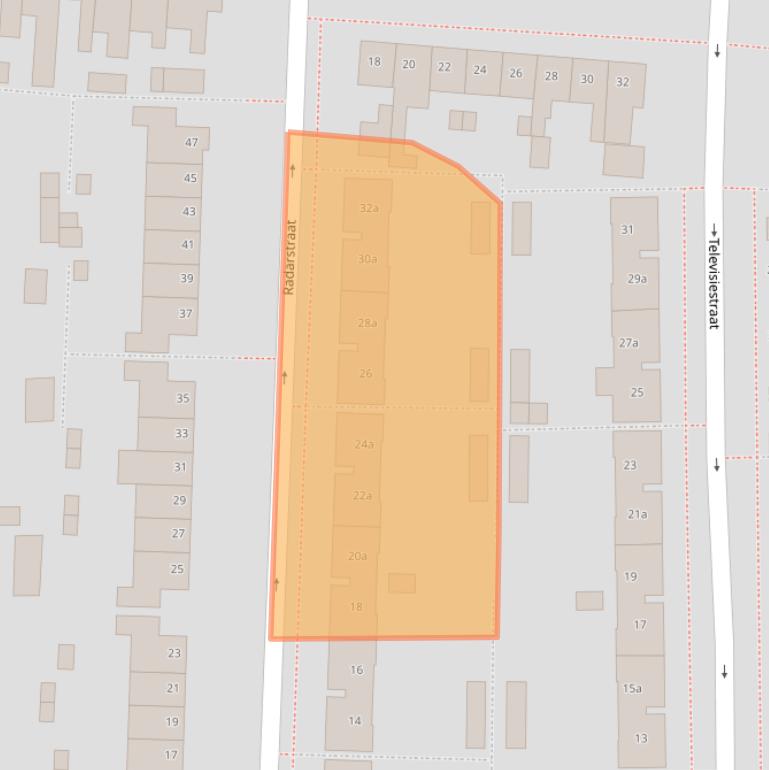 Kaart van postcodegebied 4702RD.