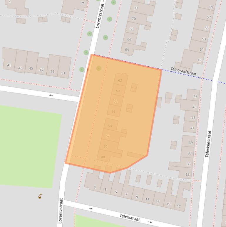 Kaart van postcodegebied 4702RM.