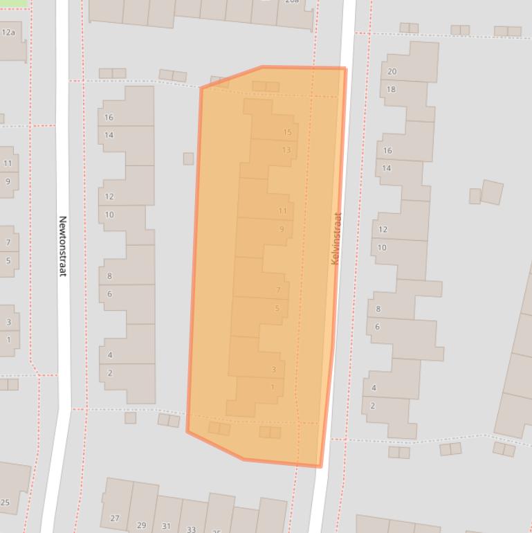 Kaart van postcodegebied 4702RP.