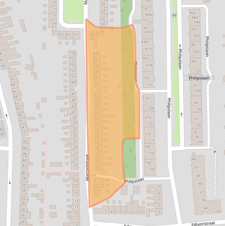 Kaart van postcodegebied 4702SK.