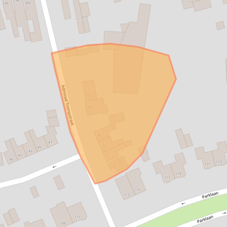 Kaart van postcodegebied 4702VA.