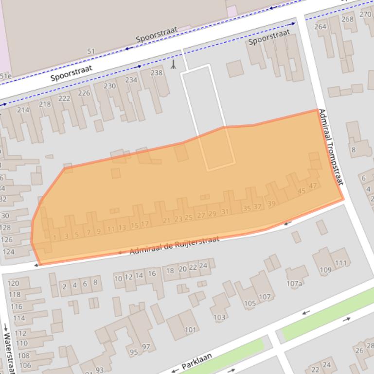 Kaart van postcodegebied 4702VB.