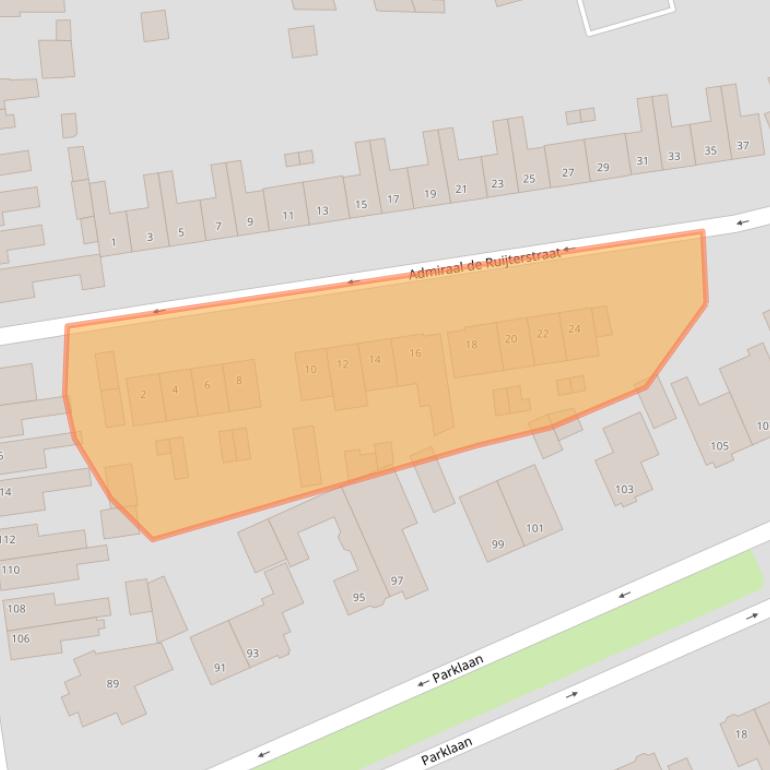 Kaart van postcodegebied 4702VC.