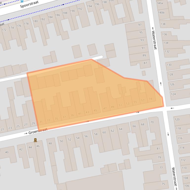 Kaart van postcodegebied 4702VE.