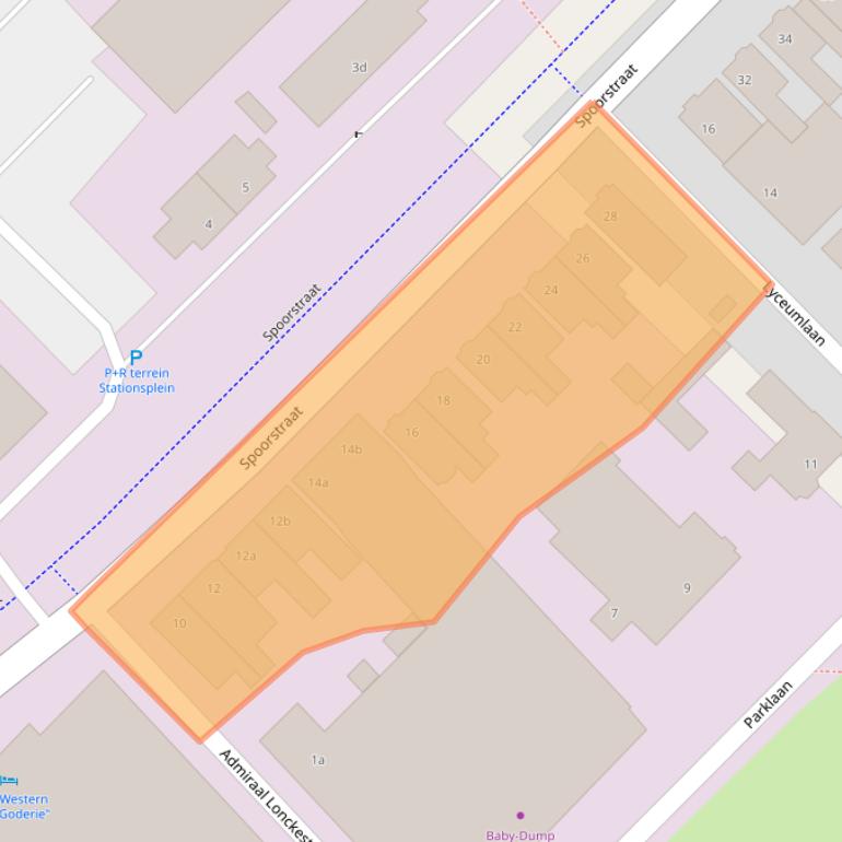 Kaart van postcodegebied 4702VK.