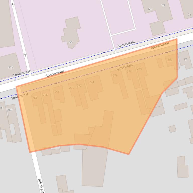 Kaart van postcodegebied 4702VS.