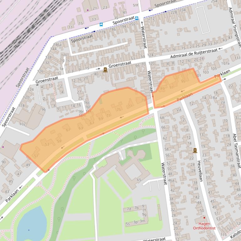 Kaart van postcodegebied 4702XB.