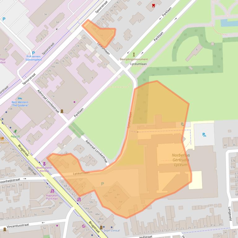 Kaart van postcodegebied 4702XG.