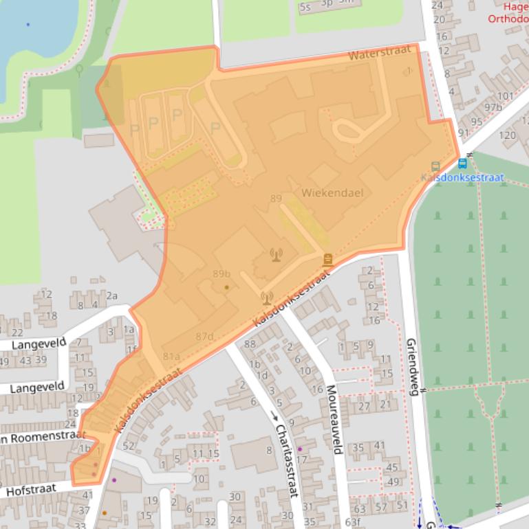 Kaart van postcodegebied 4702ZB.