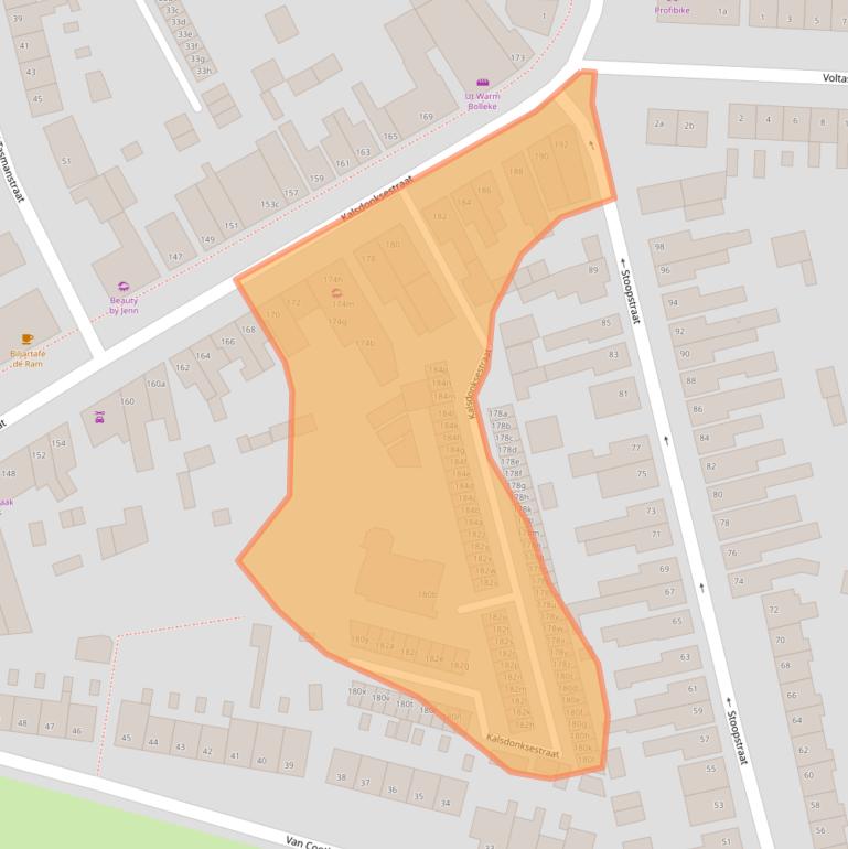 Kaart van postcodegebied 4702ZK.